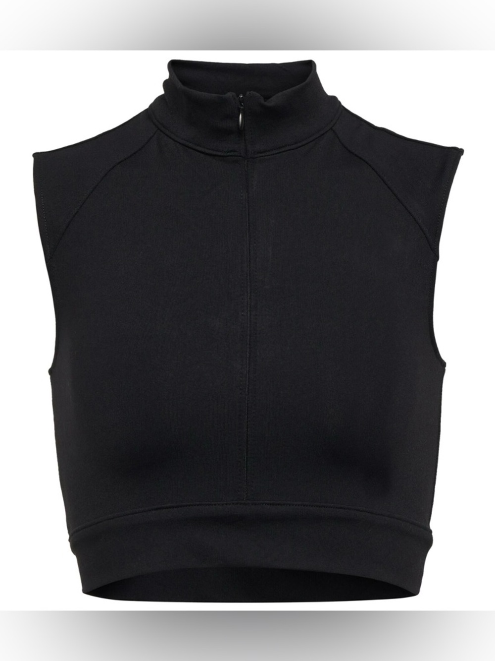 Live the Process Black Ciro Half-Zip Crop Top Sport XXL NWT! $140